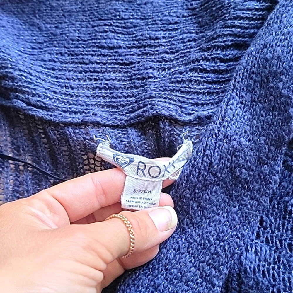 Blue Roxy Cardigan - Picture 3 of 4